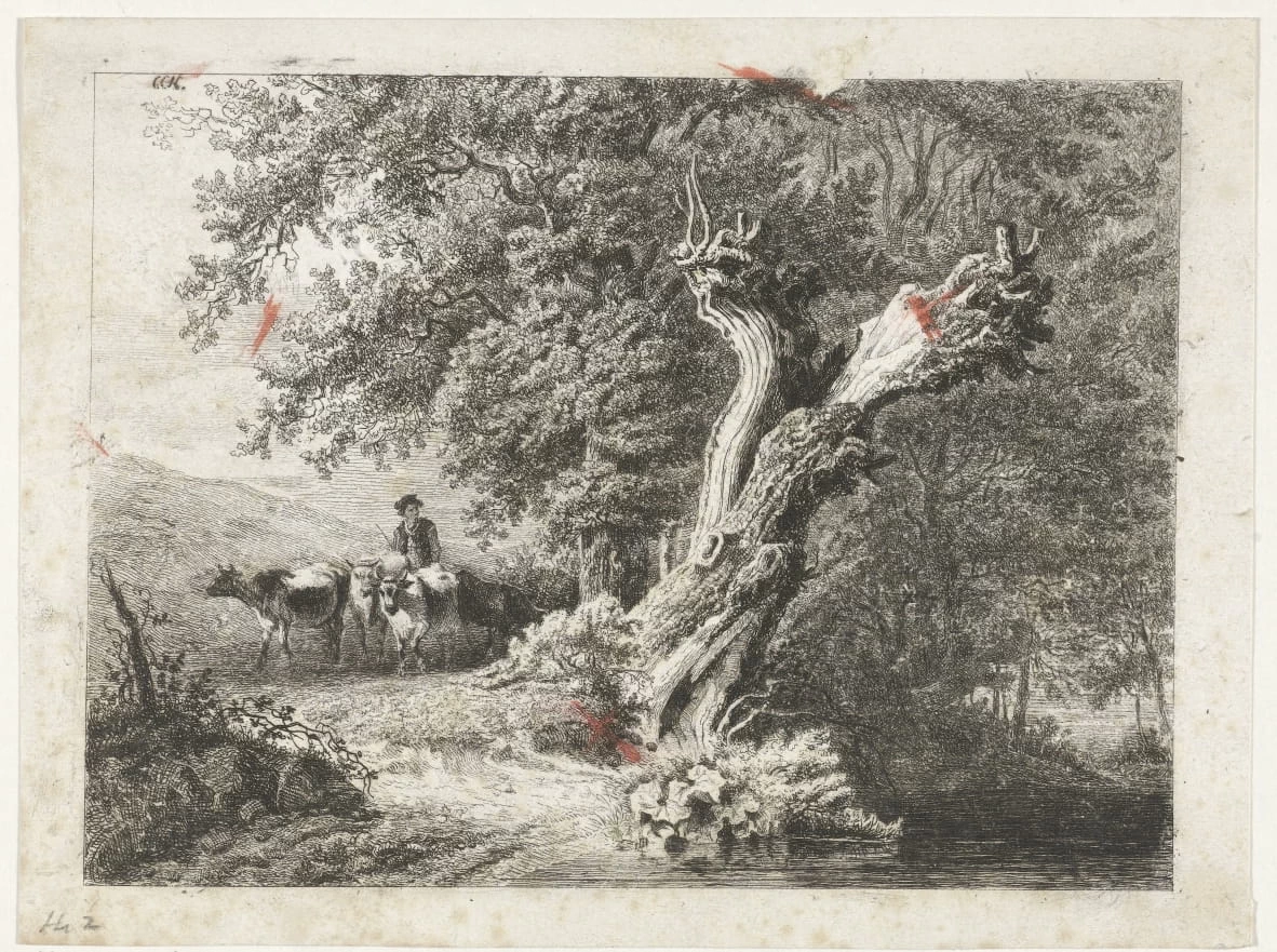 Paesaggio con albero spoglio e pastore - Rijks Museum, Amsterdam